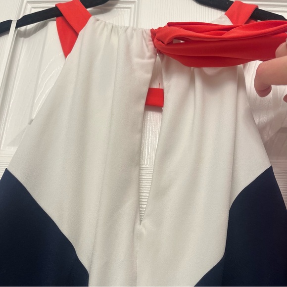 Vince Camuto Colorblock Chevron Maxi Dress - Picture 6 of 8